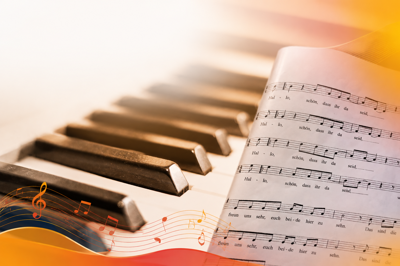 Der Chor Cantabile beim gemeinsamen Singen